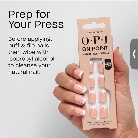 Fluent In French | OPI On Point Instant Press-On Mani - Picture 5 of 6